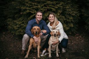 Team - David Allen - Posing with Wife and Dogs